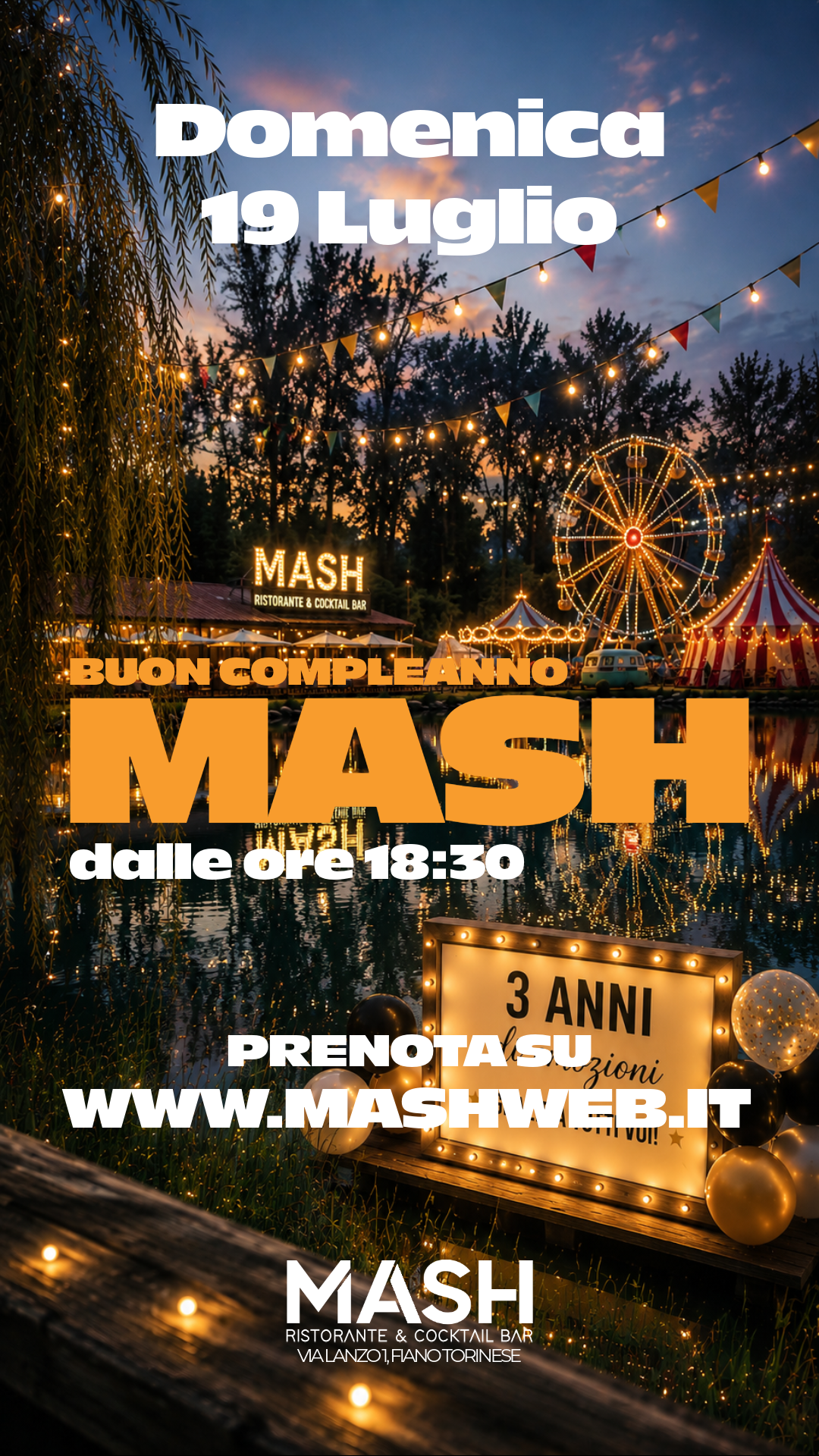 3° COMPLEANNO MASH