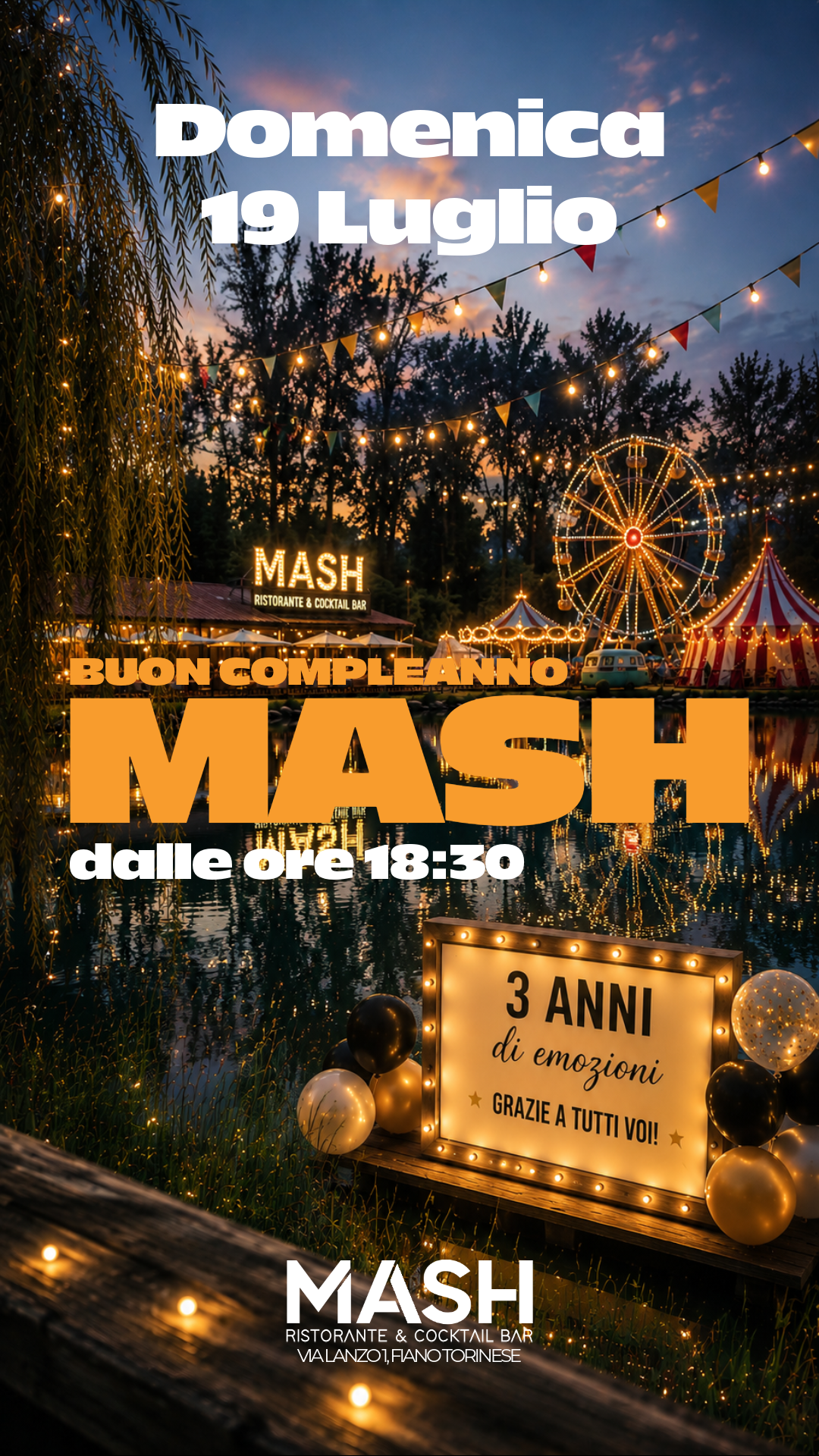 3° COMPLEANNO MASH